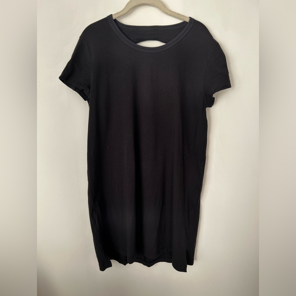 lululemon athletica Black Open Back T-Shirt Dress